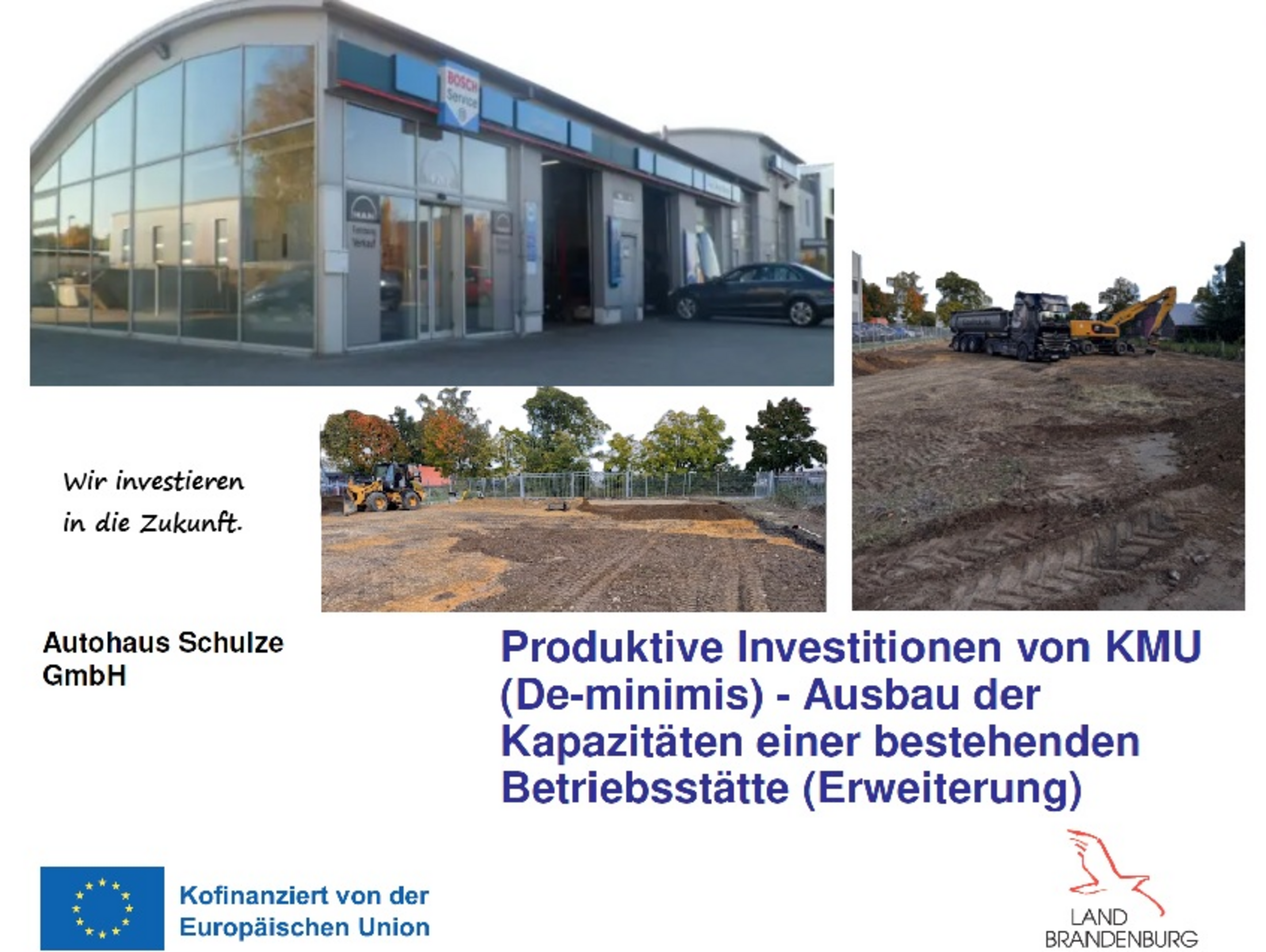 <b>Wir investieren in die Zukunft !</b>